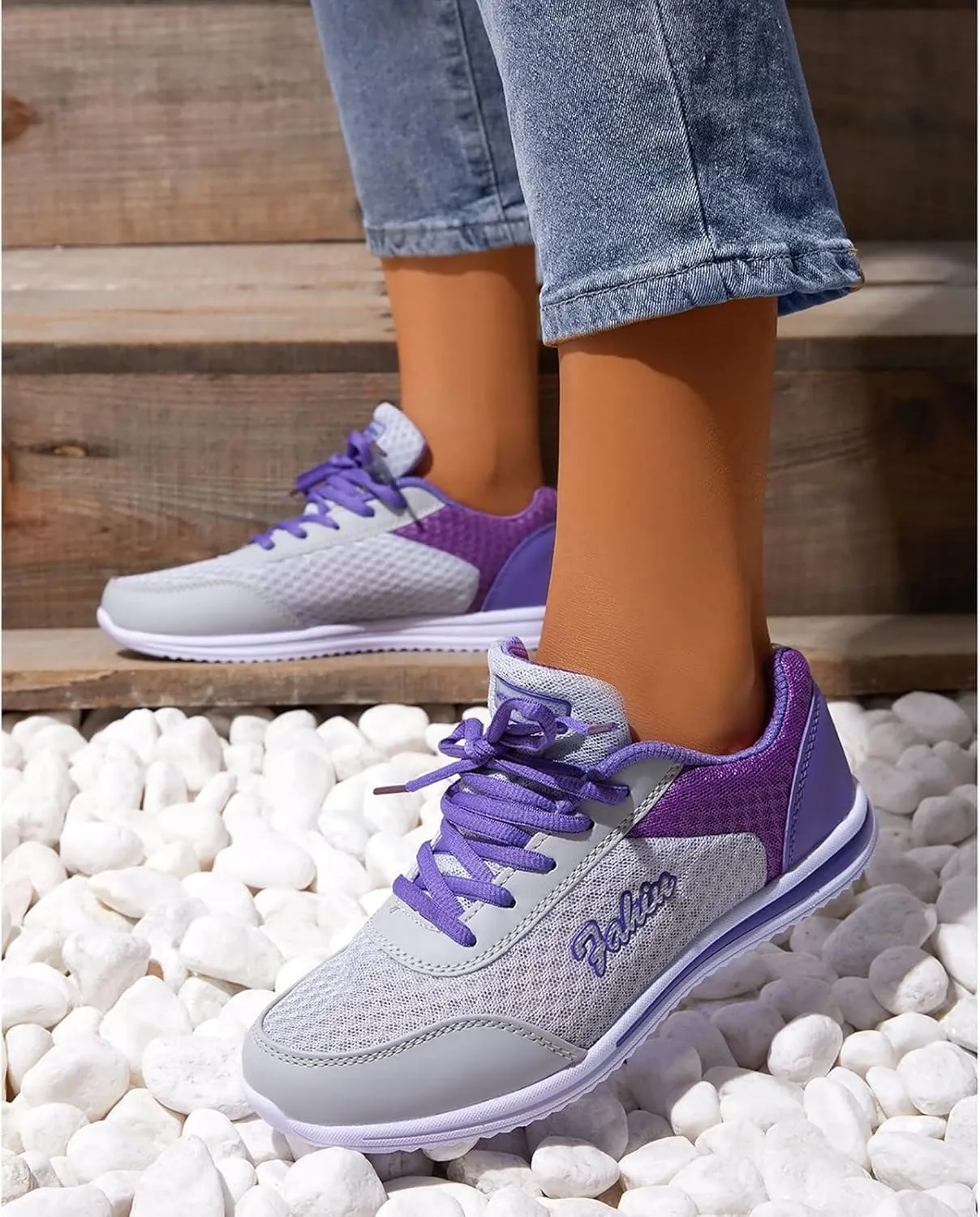 Women's Lace Up Walking Shoes Lightweight Casual Running Sneakers Tennis Shoes Womens Slip On Dress Casual Shoes Shoes Sneakers Brown Tennis Shoe Trainers Shoe