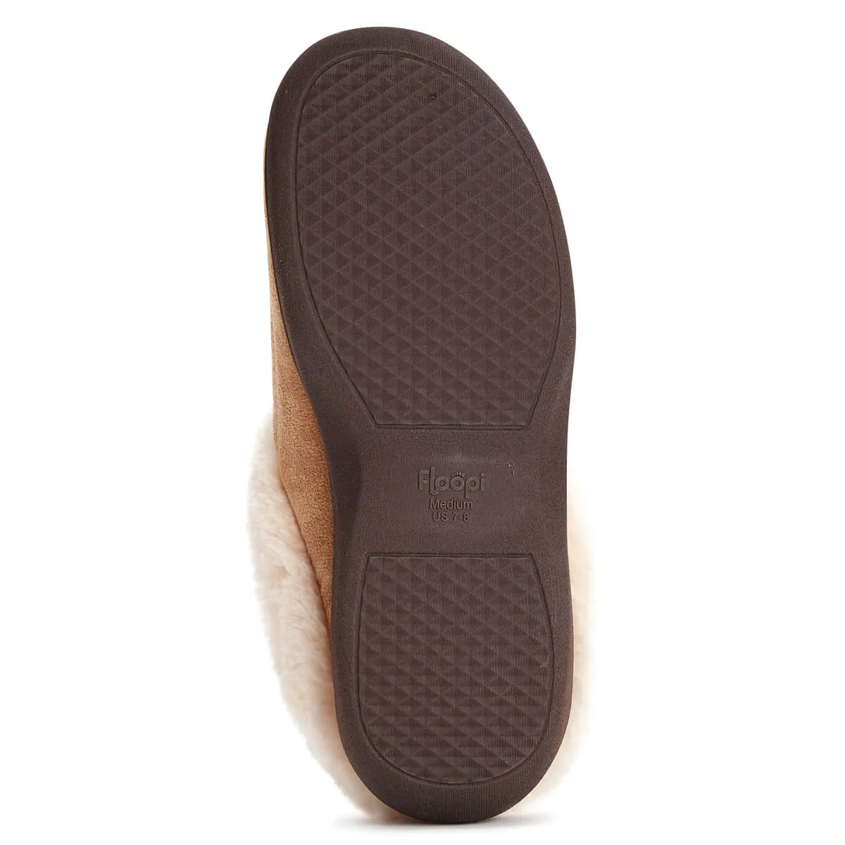 Women's Lydia Faux Suede Fur Collar Clog Slippers
