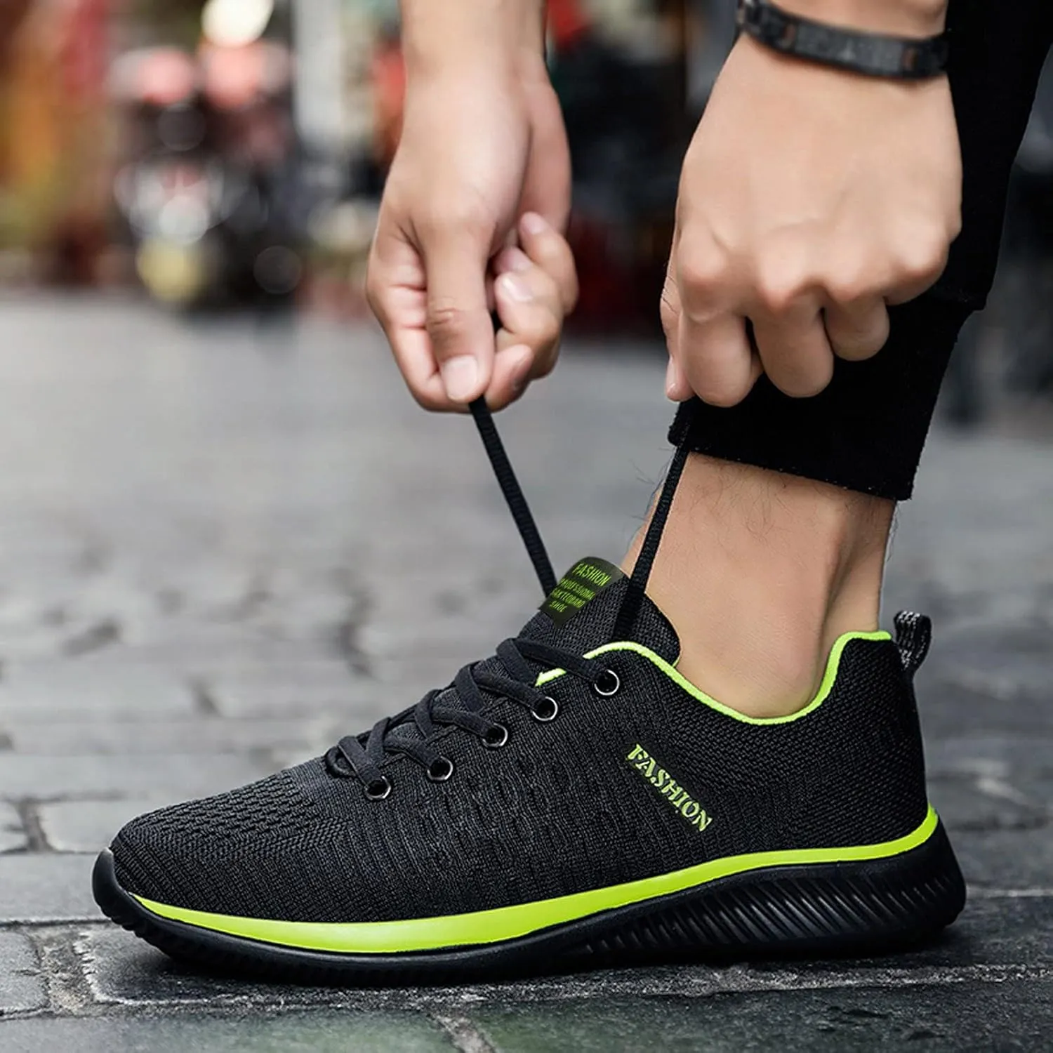 Womens Sneakers Air Cushion Running Shoes Lace Up Non Slip Work Shoes Women Lightweight Casual Shoes Men Shoes Sneakers Platform Tennis Shoe Cross Trainer Shoe