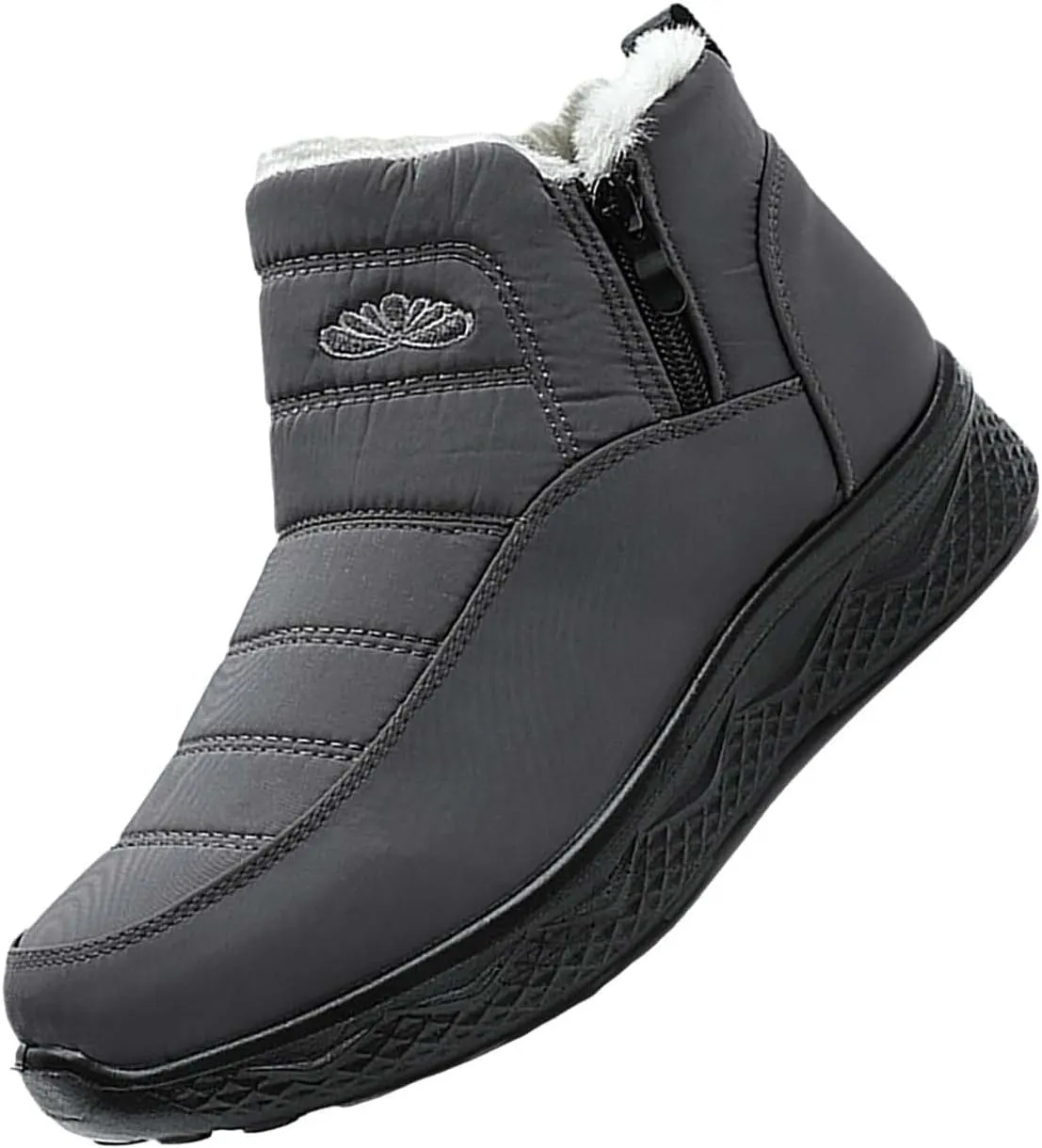 Women's Snow Boots Wide Width Adults Winter Boots Slip On for Womens Shoes Warm Barefoot Shoes Grounded Footwear Hiking Boots for Women Knee High Men's Snow Booties