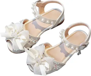 Zapatos Para NiOs Summer Baby Toddler Sandals Summer Lightweight Breathable Bow Girls Princess Girls Dress Shoes Size 1
